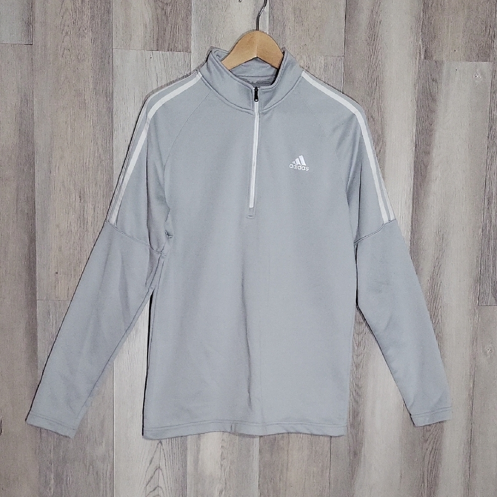 Adidas Golf Mens M Pullover Quarter Zip Long Sleeve Lightweight Activewear